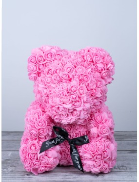 PINK TEDDY OF ROSES - BIG
